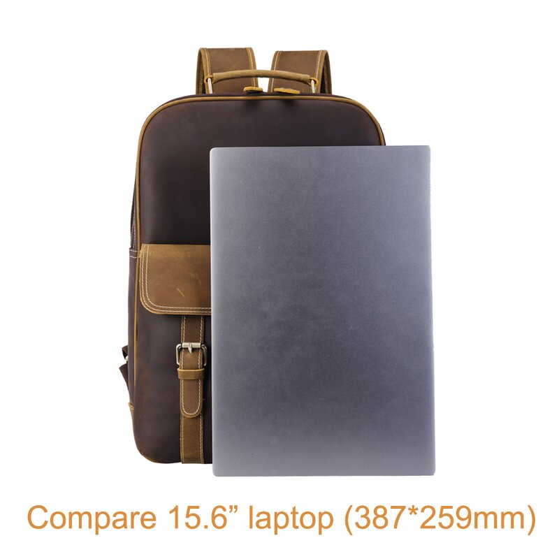 Leather Backpack Manufacturer - Tiding Vintage Style High Quality Full Grain Top