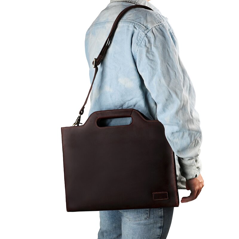 Leather Laptop Briefcase Manufacturer - Wholesale Price Full Grain Cow Hide Case