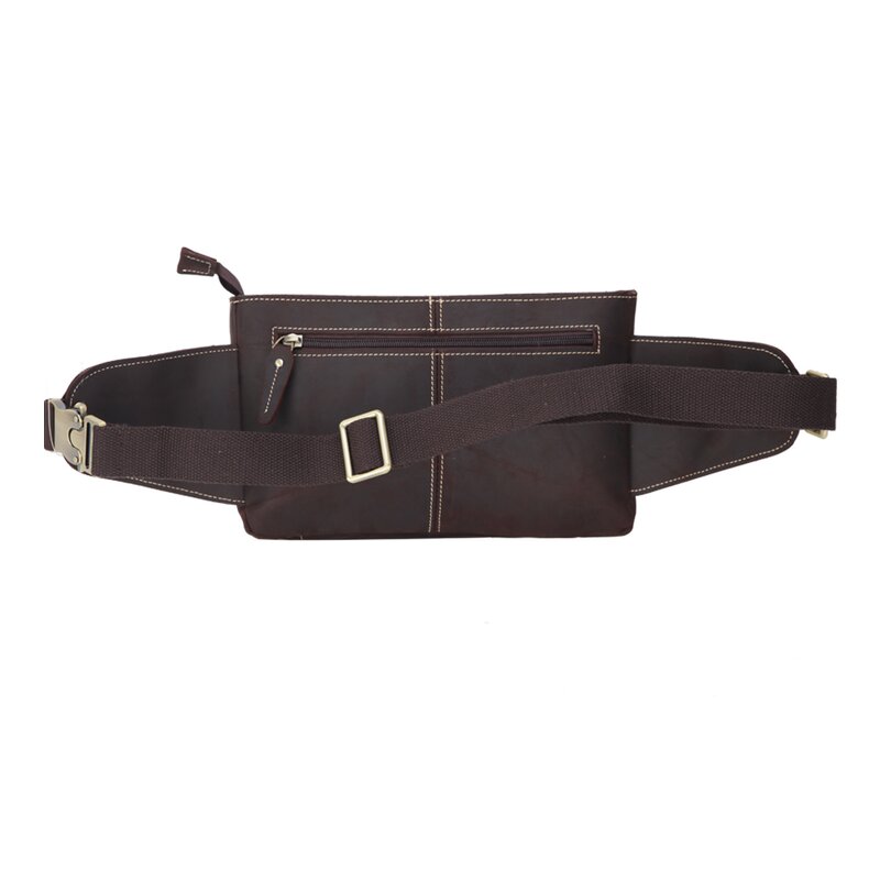 Leather Waist Bag Manufacturer - Manufacture Wholesale Vintage Light Brown Sport