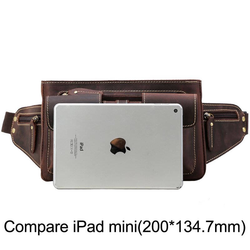 Leather Fanny Pack Supplier - Tiding Custom Brand Logo Color Design Vintage Sport