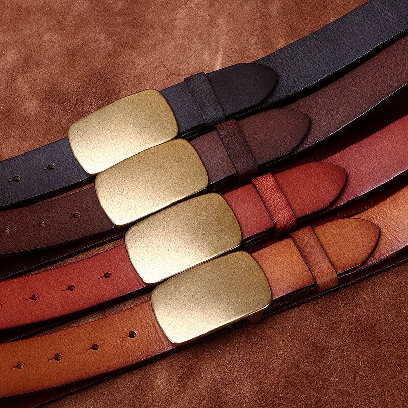 Leather Belts Supplier - Birthday Gift Man 3.8cm Wide OEM ODM Genuine Full Grain