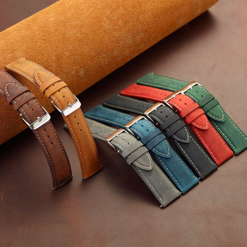 Leather Watch Strap Supplier - Hot Sale Crazy Horse Full Grain Cowhide for Watch