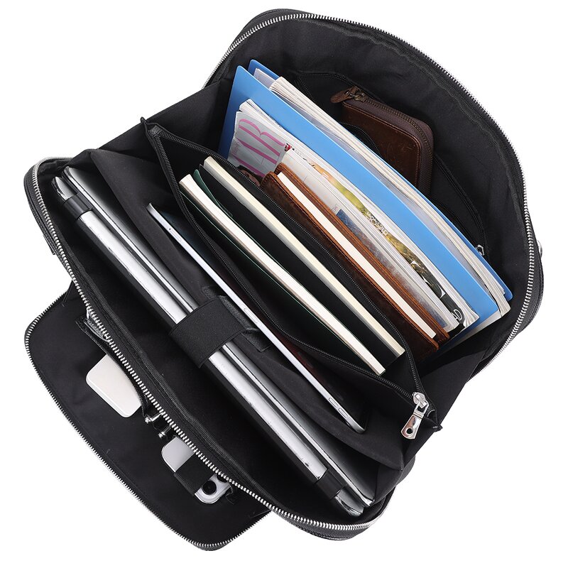 Leather Briefcase Supplier - Full Grain Cow Hide 15.6 Inches Case Messenger