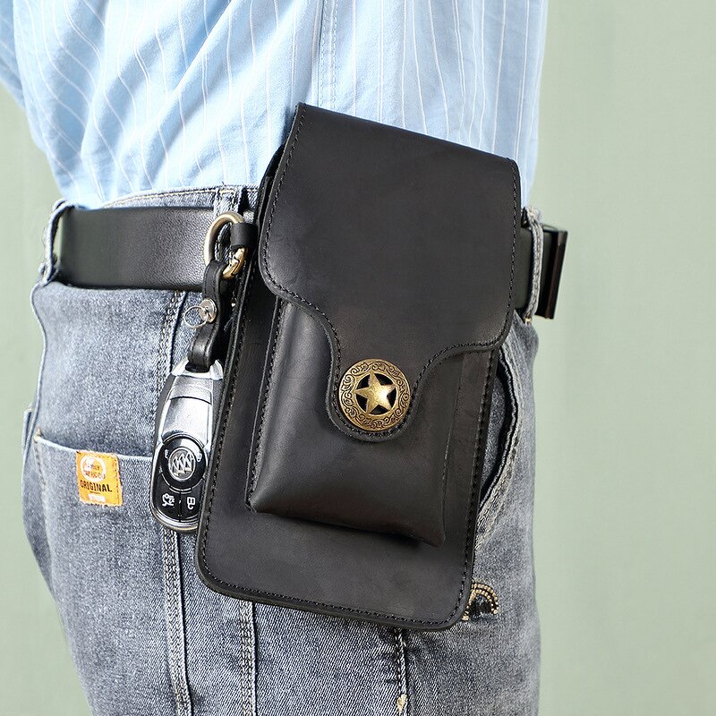 Leather Waist Belt Bag Manufacturer - Custom OEM ODM Crazy Horse Cow Hide Men
