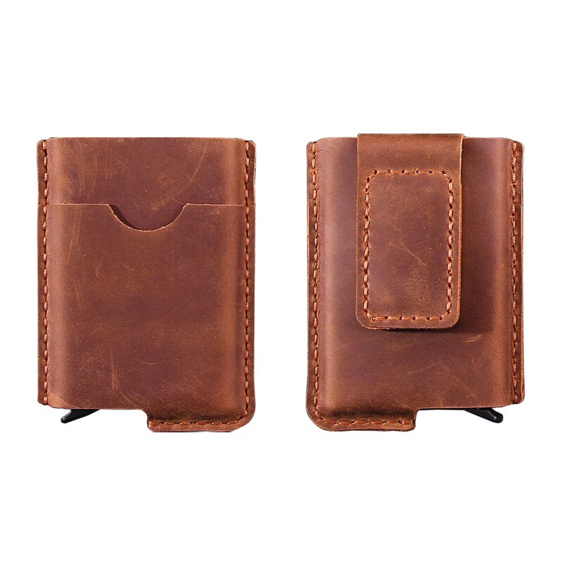 Leather Card Holder Manufacturer - Original Factory Custom Logo Vintage Genuine
