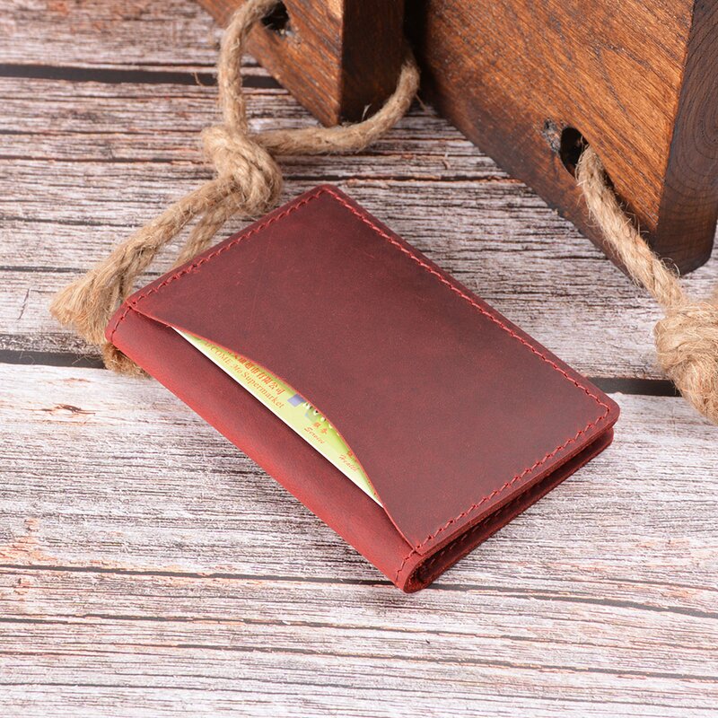 Leather Travel Card Holder Supplier - Factory Custom Design Crazy Horse Passport