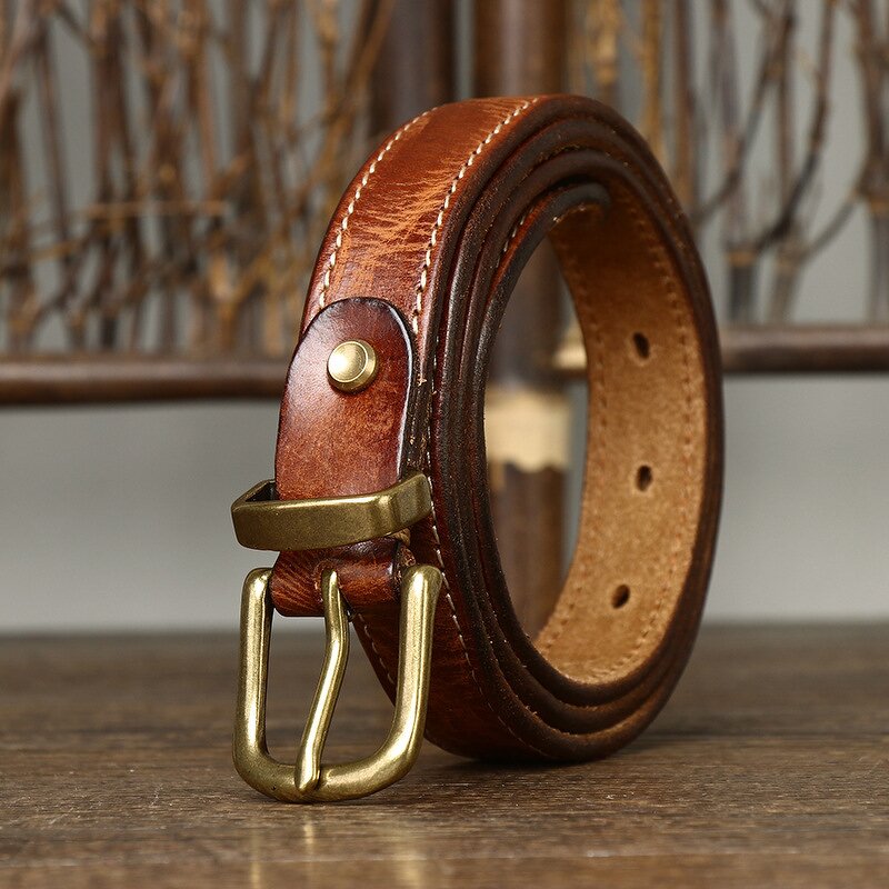 Leather Waist Belt Supplier - Pin Buckle Brands Luxury Custom Designer Full Grain