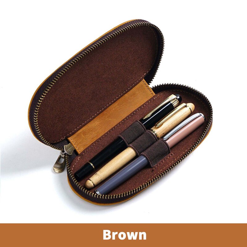 Leather Pencil Case Supplier - Original Factory Wholesale Price Full Grain Custom