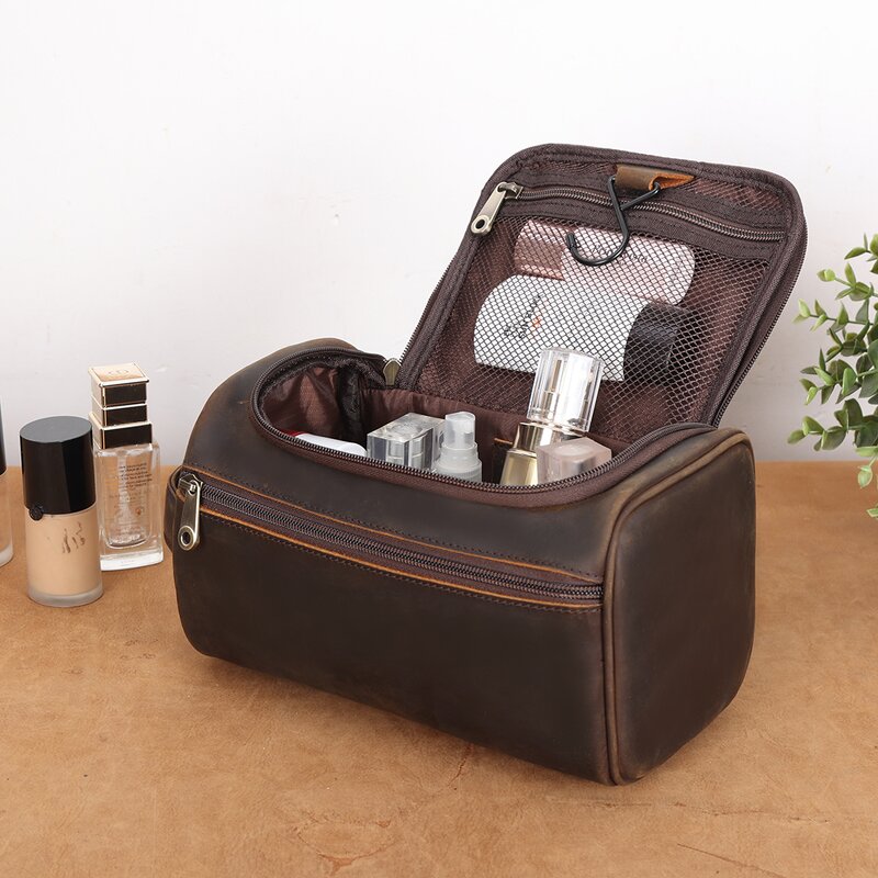 Leather Toiletry Bag Supplier - New Arrival Genuine Lipstick Cosmetic Traveling