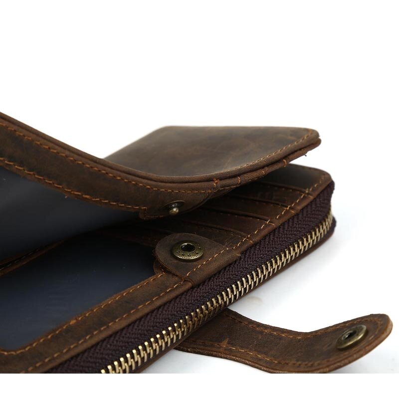 Leather Clutch Bag Manufacturer - Customize Design Hot Sale Genuine Crazy Horse