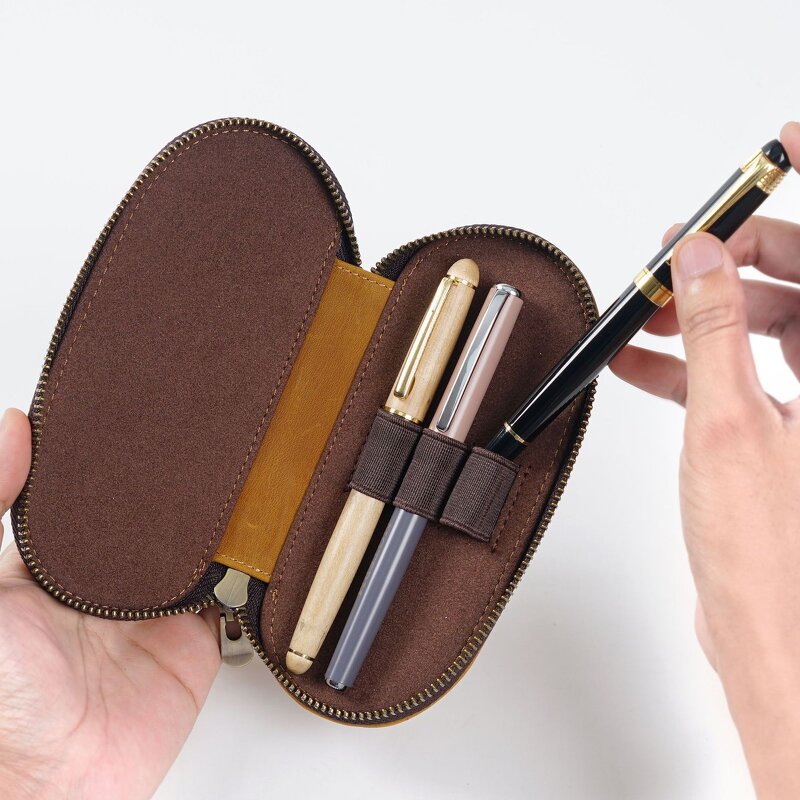 Leather Pencil Case Supplier - Original Factory Wholesale Price Full Grain Custom