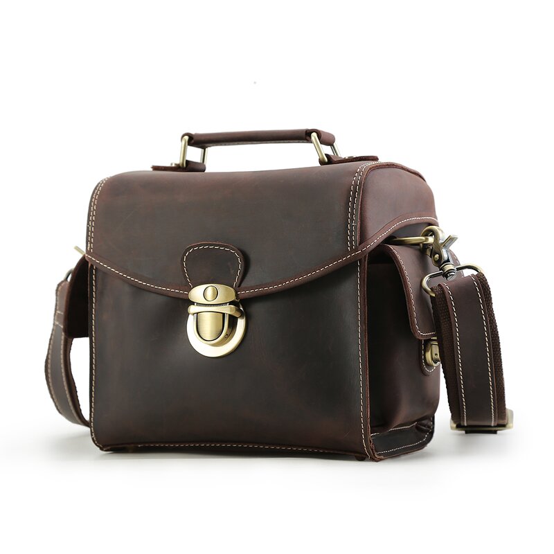 Leather Camera Bag Manufacturer - Hot Sale High Quality Fashion Crazy Horse