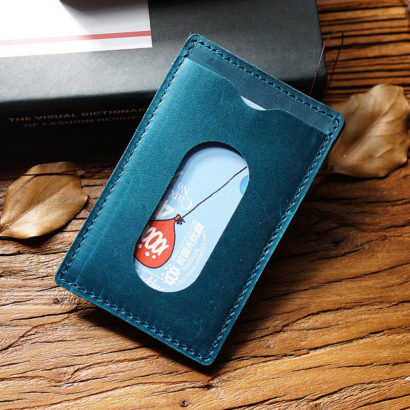 Leather Cardholder Manufacturer - Factory Wholesale OEM ODM Custom Color Crazy Horse