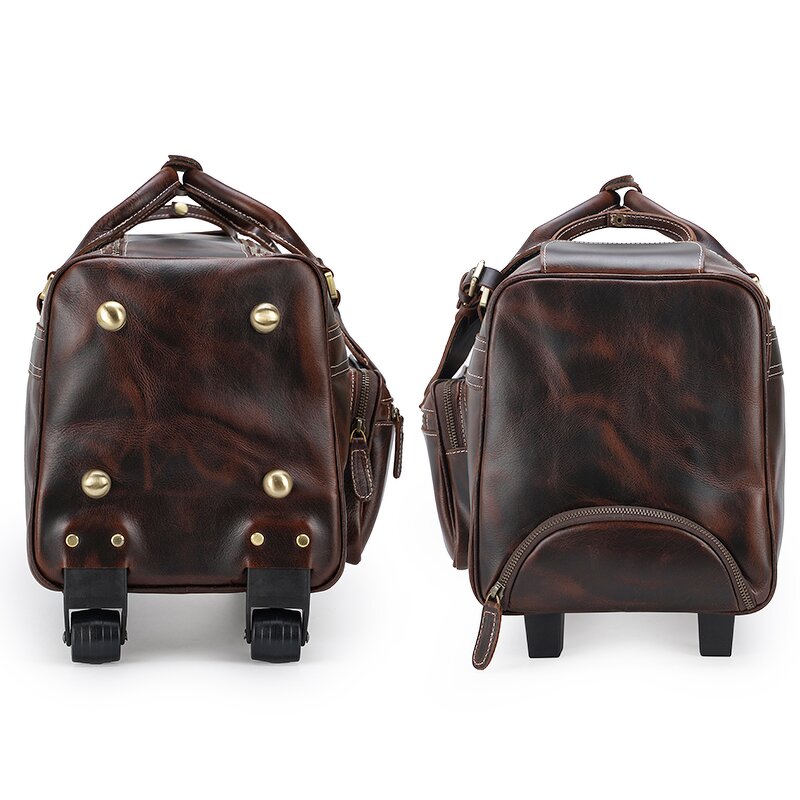 Leather Travel Luggage Bag Manufacturer - High Quality Customized Suitcase With Wheels