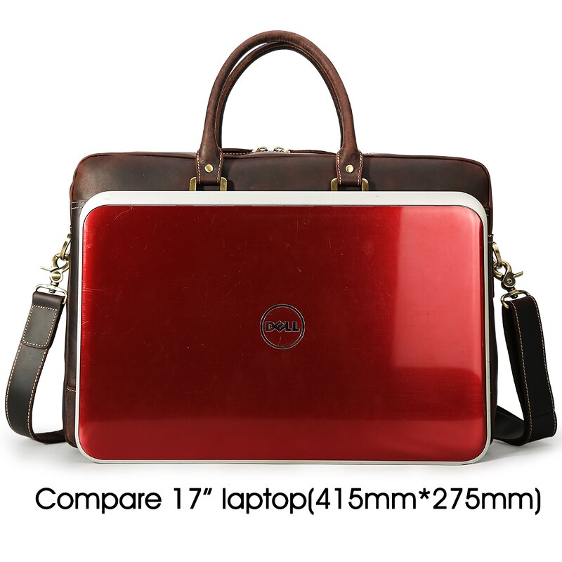Leather Briefcase Bag Supplier - Materials Customization Vintage Crazy Horse Retro