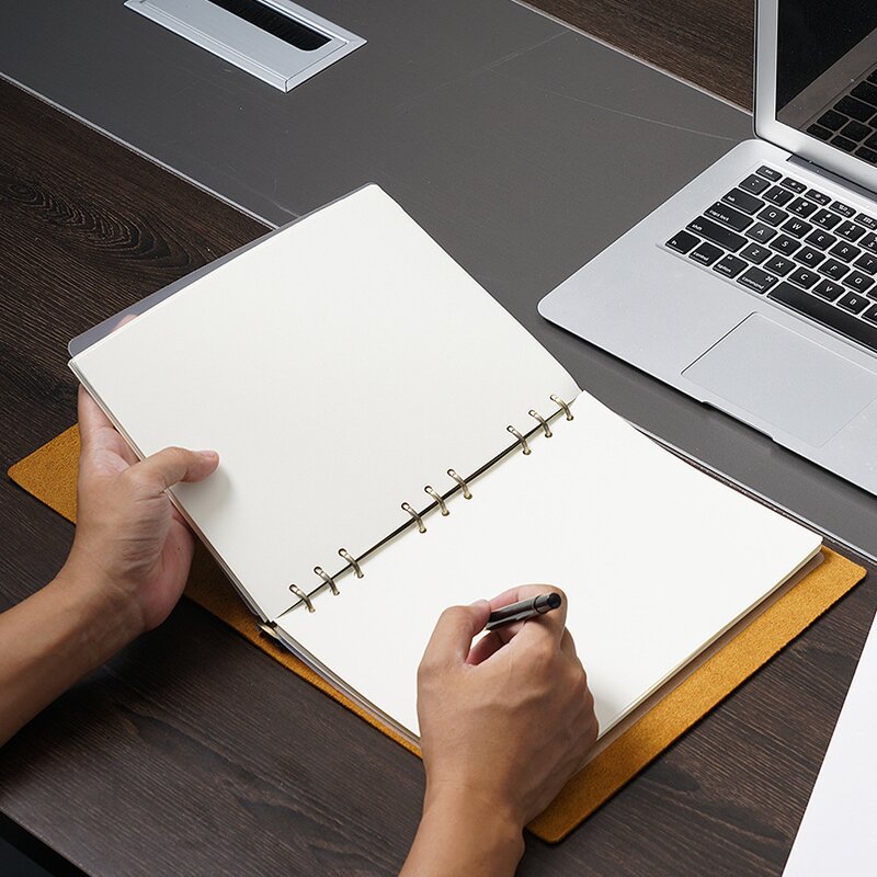 Leather Book Cover Supplier - Original Factory Drop Shipping Full Grain Workbook