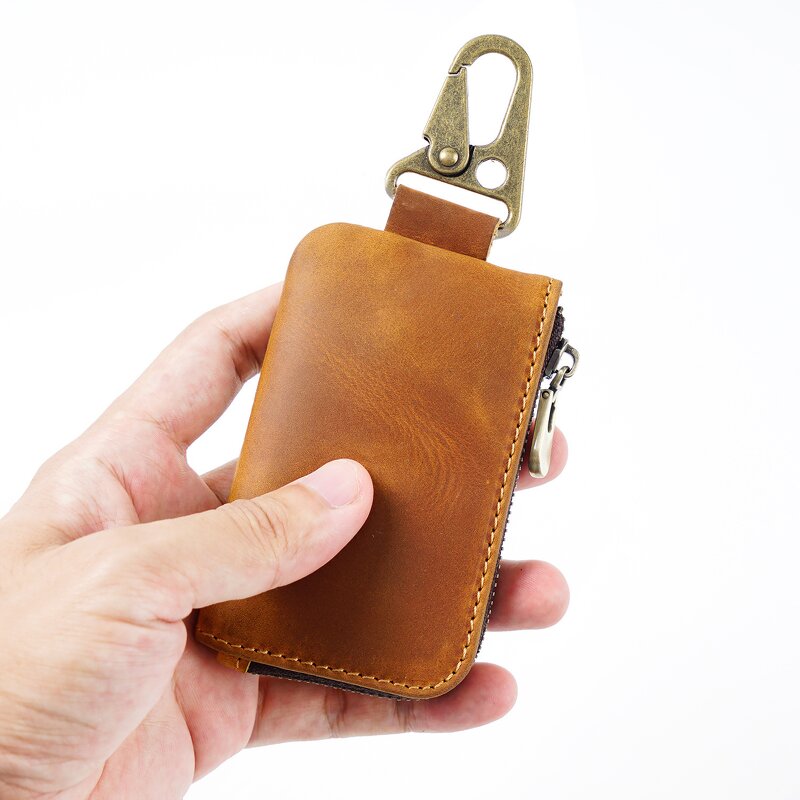 Leather Card Bag Supplier - Factory Wholesale Custom Design Vintage Full Grain