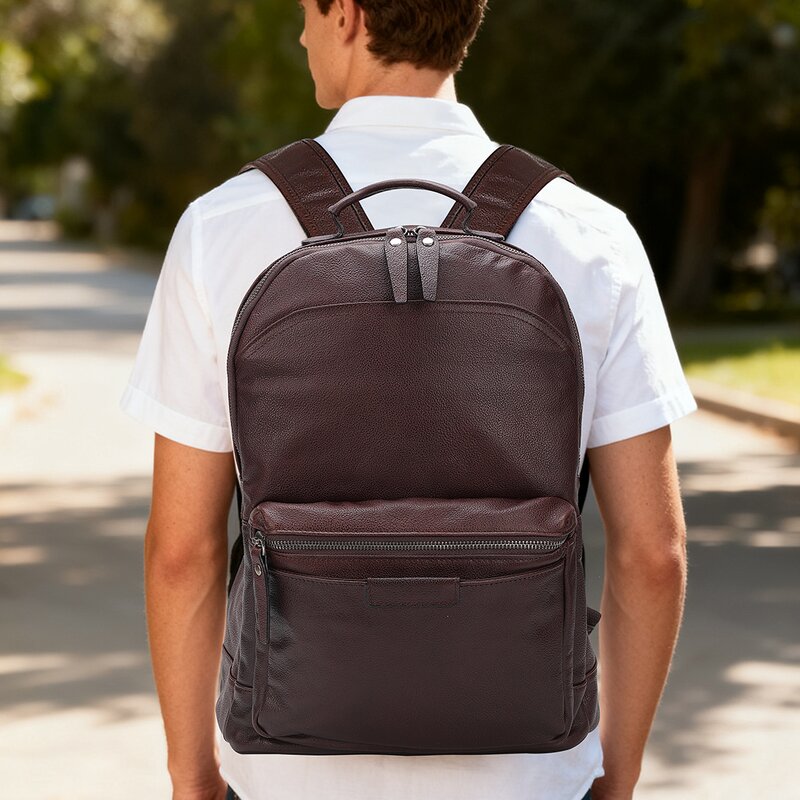 Leather Backpack Factory - Wholesale Fashion School Style Full Grain Laptop Bag