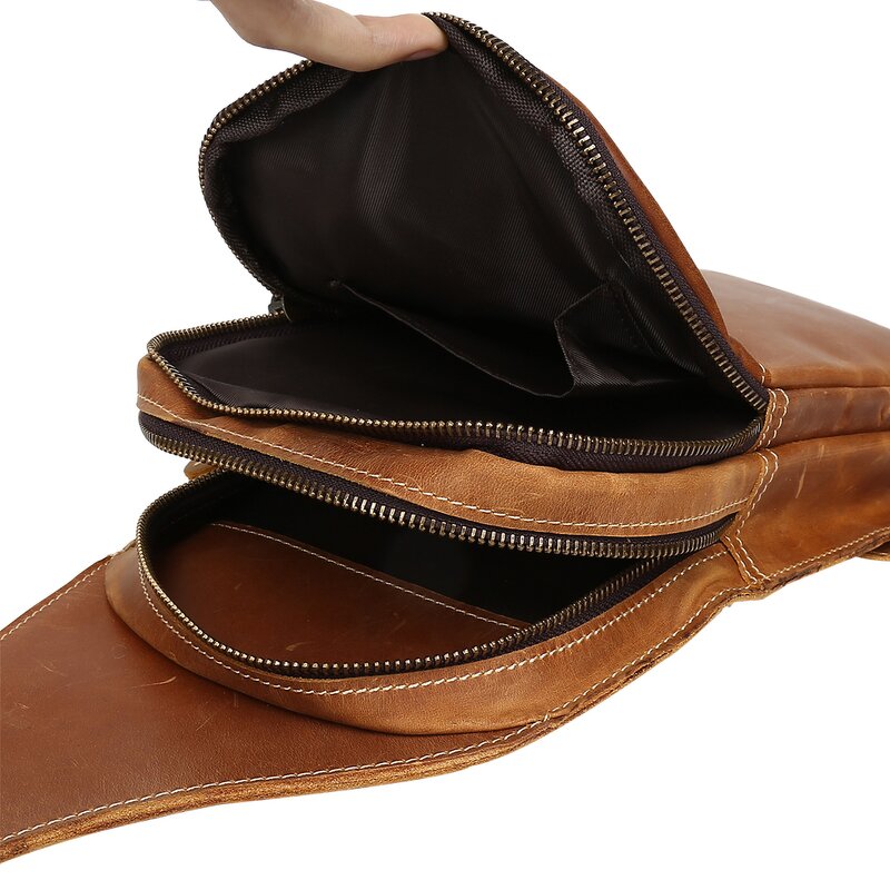 Leather Crossbody Bag Manufacturer - Factory Wholesale Custom Men Cross Body