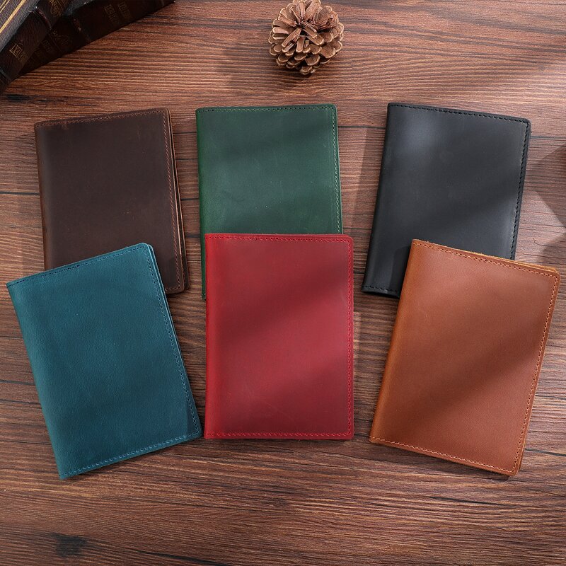 Leather Passport Case Supplier - Custom Logo Colorful Custom Full Grain Genuine