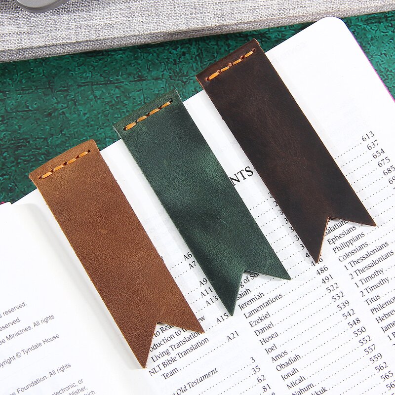 Leather Bookmark Manufacturer - Hot Sale Creativity Custom Shape Design Real Cow