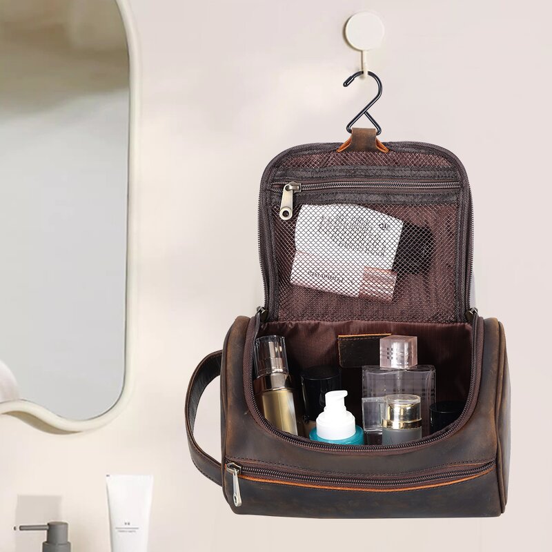 Leather Toiletry Bag Supplier - New Arrival Genuine Lipstick Cosmetic Traveling