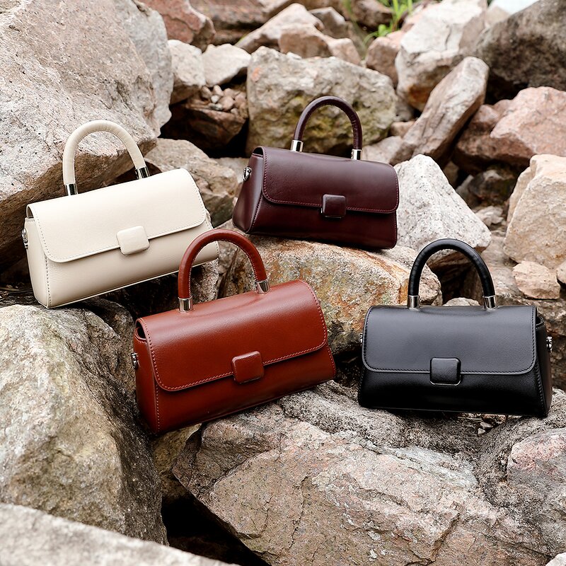 Leather Shoulder Messenger Bags Supplier - Factory Drop Shipping Lady Soft Hand