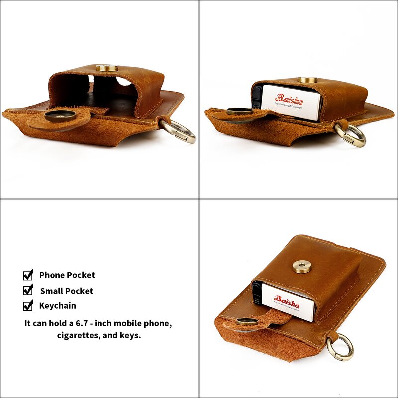 Leather Waist Bags Manufacturer - Drop Shipping Wholesale Price Crazy Horse Cow