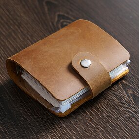 Leather Notebook Cover Manufacturer - Small Design Genuine Notepad Memo Cover