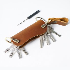 Leather Card Key Holder Manufacturer - Custom Design Vintage Full Grain Cowhide