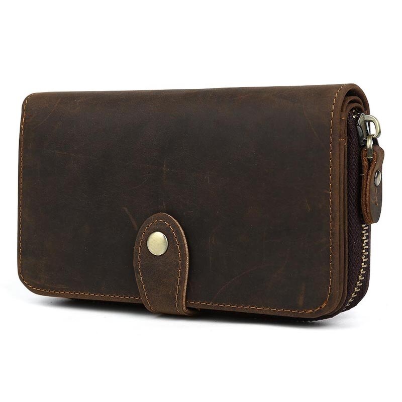 Leather Clutch Bag Manufacturer - Customize Design Hot Sale Genuine Crazy Horse