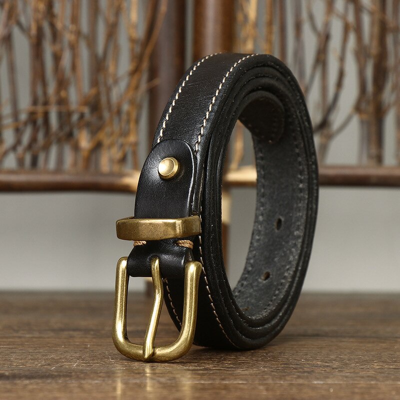 Leather Waist Belt Supplier - Pin Buckle Brands Luxury Custom Designer Full Grain