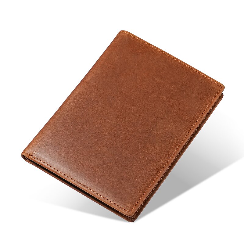 Leather Passport Cover Manufacturer - Wholesale Price Genuine Cowhide Bifold Wallet