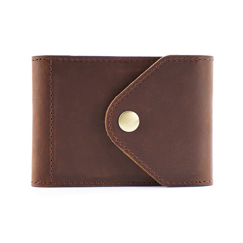 Leather Cardholder Manufacturer - Custom Brand Logo Color Multicolor Crazy Horse