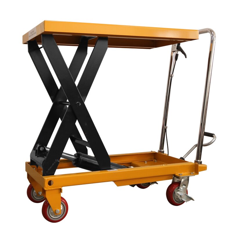 Portable Scissor Lift Manufacturer - OEM/ODM 350kg 770lb Industrial Stable Manual Hand