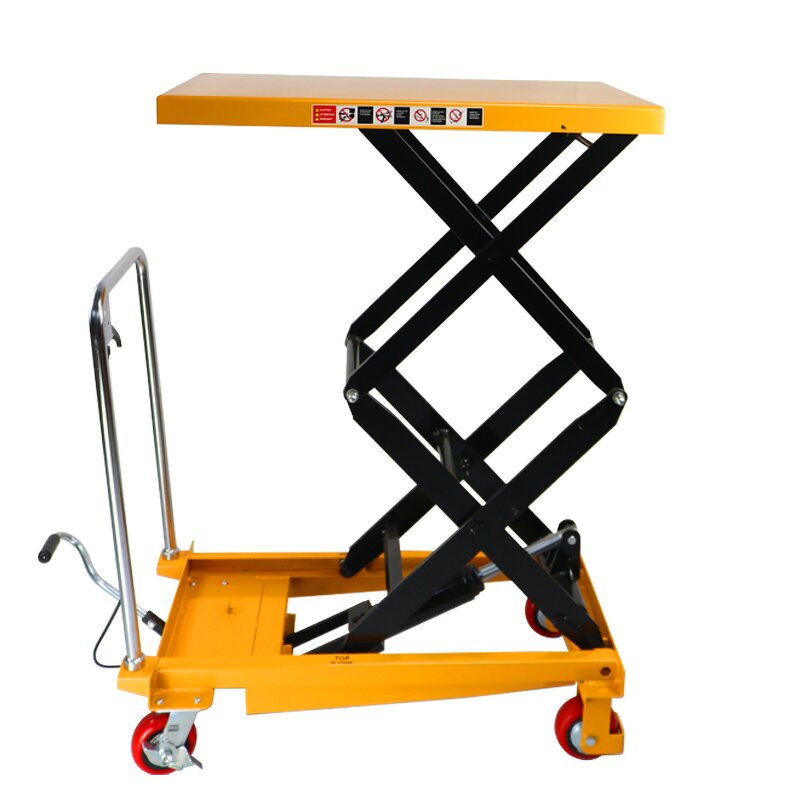 Hydraulic Lift Table Factory - OEM/ODM 150-2000kg 900-2000mm PU Wheel Fixed Foldable