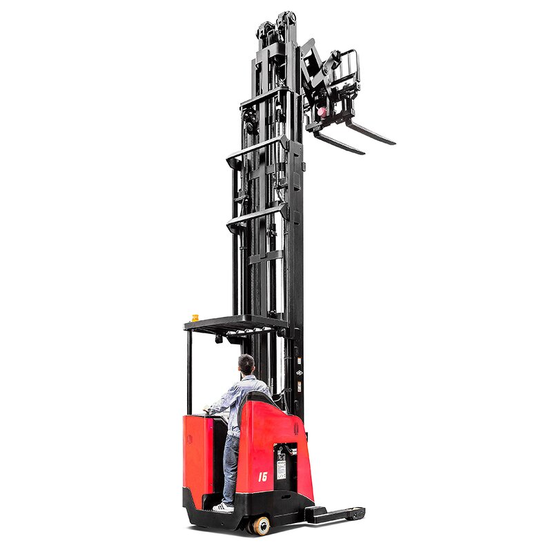 Electric Reach Truck Manufacturer - OEM/ODM 1.8-2.5tons 10-12m Warehouse Sit Down Seated