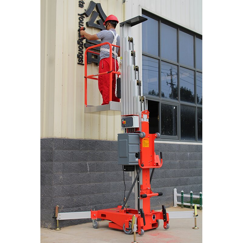 Single Mast Platform Manufacturer - OEM/ODM 5-12M AC Battery Aluminum Mast with CE