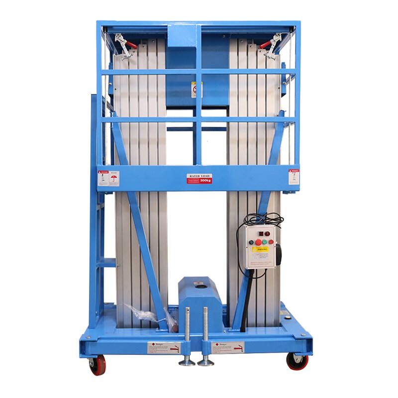 Mobile Aerial Lift Manufacturer - OEM/ODM 6-14M AC Battery Double Mast with Bucket