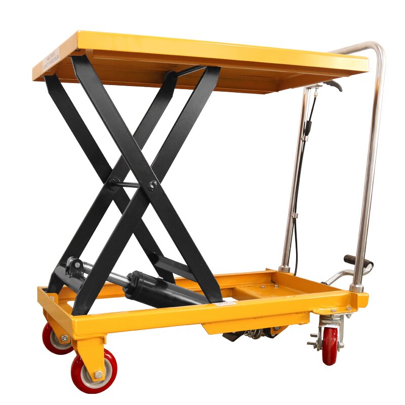 Portable Scissor Lift Manufacturer - OEM/ODM 350kg 770lb Industrial Stable Manual Hand