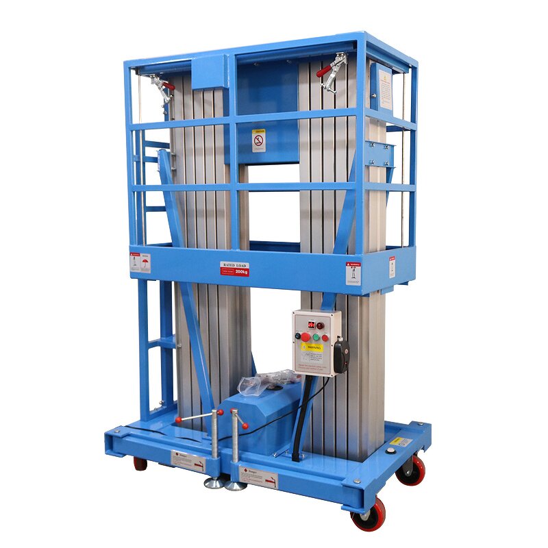 Mobile Aerial Lift Manufacturer - OEM/ODM 6-14M AC Battery Double Mast with Bucket
