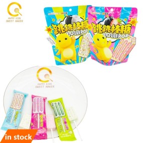 Lollipop Candy Supplier - Bulk Ice Cream Jump with Popping Candy
