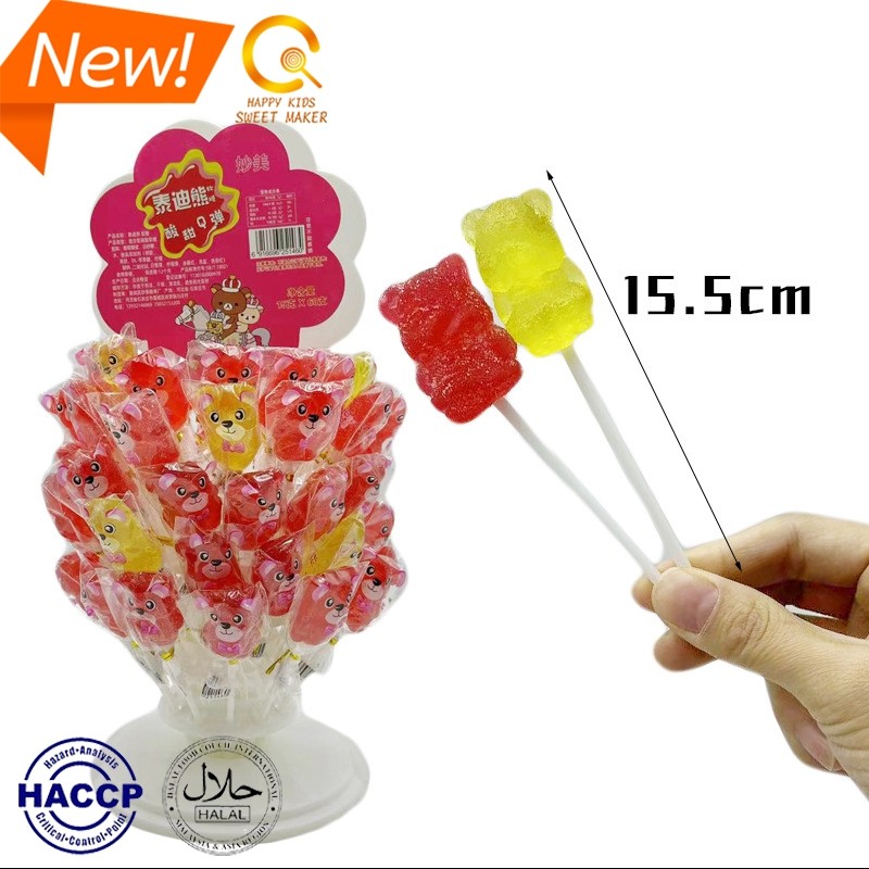 Mini Bear Lollipops Manufacturer - Bulk 60 PCS Cartoon Animal Shape