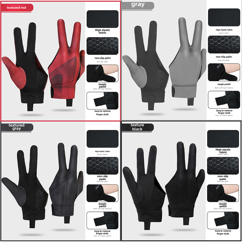 Snooker Gloves Factory - OEM/ODM Wholesale Cheap Price Open 3 Finger for Left Right