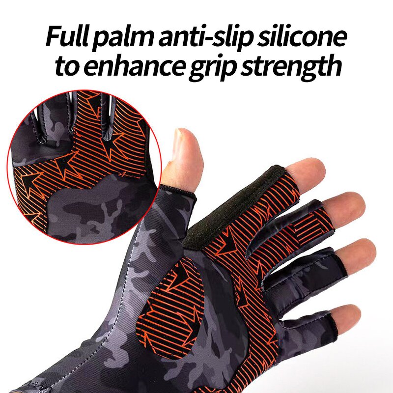Non Slip Fishing Gloves Factory - OEM/ODM Breathable Comfortable Outdoor Half Finger Unisex