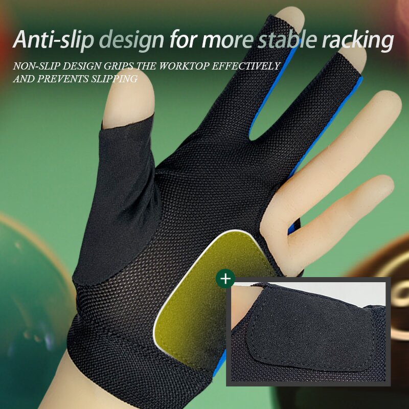 Billiards Gloves Manufacturer - OEM/ODM Wholesale Custom Logo Non-Slip 3 Fingers