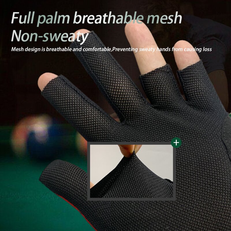 Billiard Gloves Manufacturer - OEM/ODM Wholesale Softball Breathable Three Finger Custom