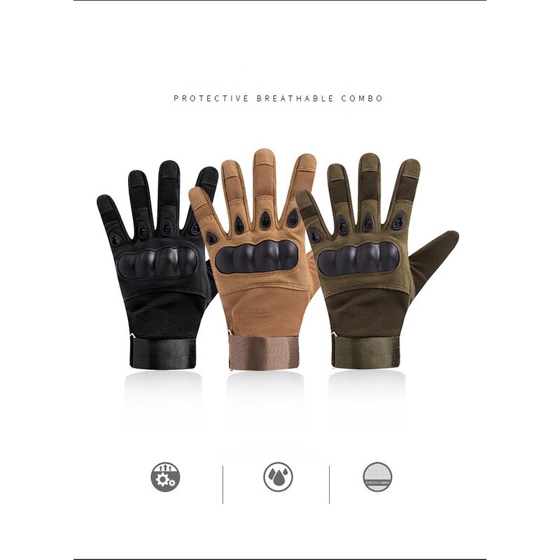 Hard Shell Tactical Gloves Factory - OEM/ODM Full Finger for Custom Guantes for Man