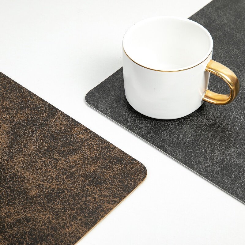 Dining Table Mat Supplier - PU Leather Royal Modern Double-sided Anti-slip Thermal