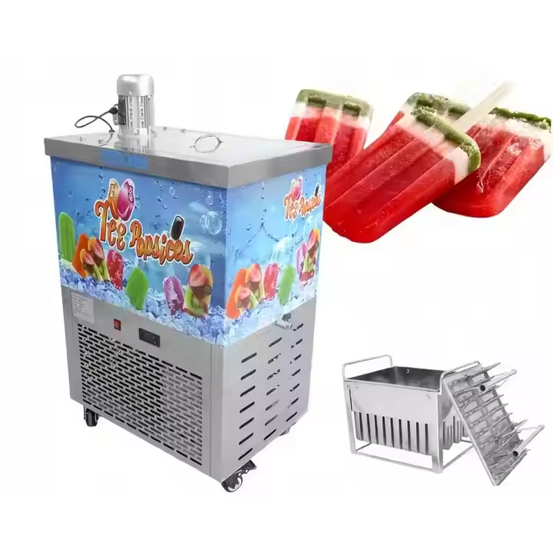 Popsicle Maker Machine Factory - New High Productivity 20L/H Mold Sticks Maker